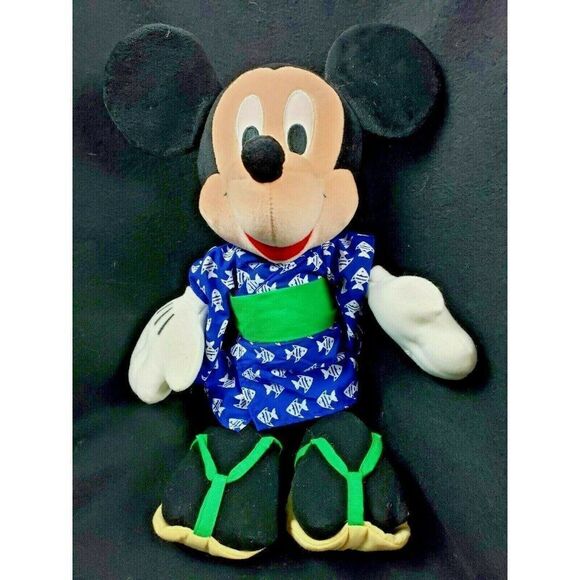 Sega Disney 15" Mickey Mouse JAPAN Series 1 Around The World Plush Prize Toy - Picture 1 of 6